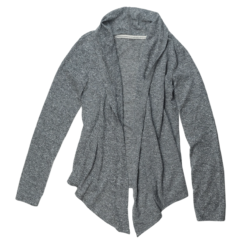 Gray Wool Cardigan